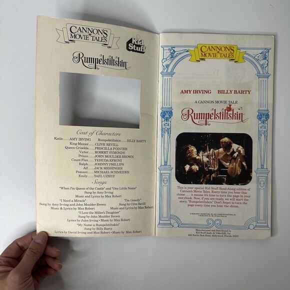 Cannons Movie Tales Rumpelstiltskin Storybook Read Along Cassette Not Included - Picture 3 of 9